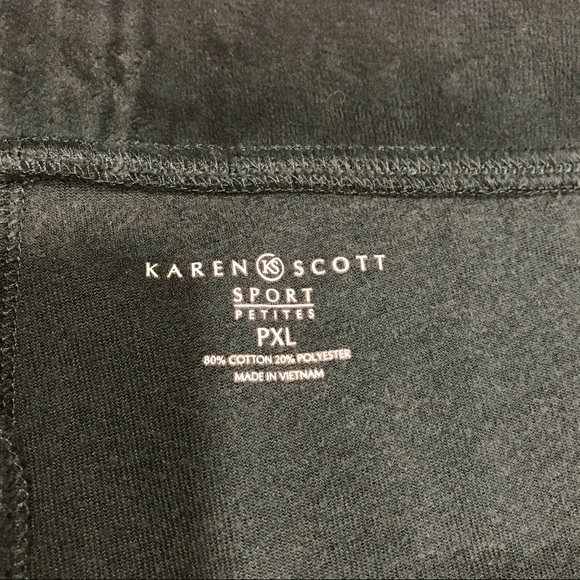 KAREN SCOTT Sport Velour Pants Petite XL - Picture 8 of 8